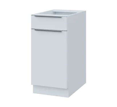 SIS - 4DZ spodní skříňka, 1-dveřová, 1-zásuvková, levá, 870x400x600, bílá